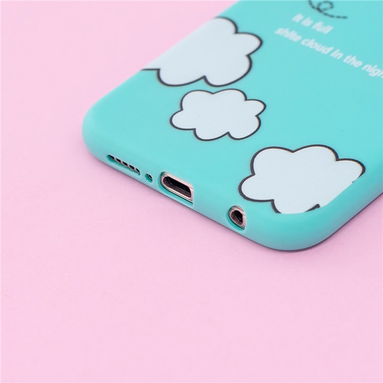 3D Cute Doll Pattern Printing TPU Mobile Phone Casing for Huawei P20 Lite / Nova 3e - Cloud Pattern-8