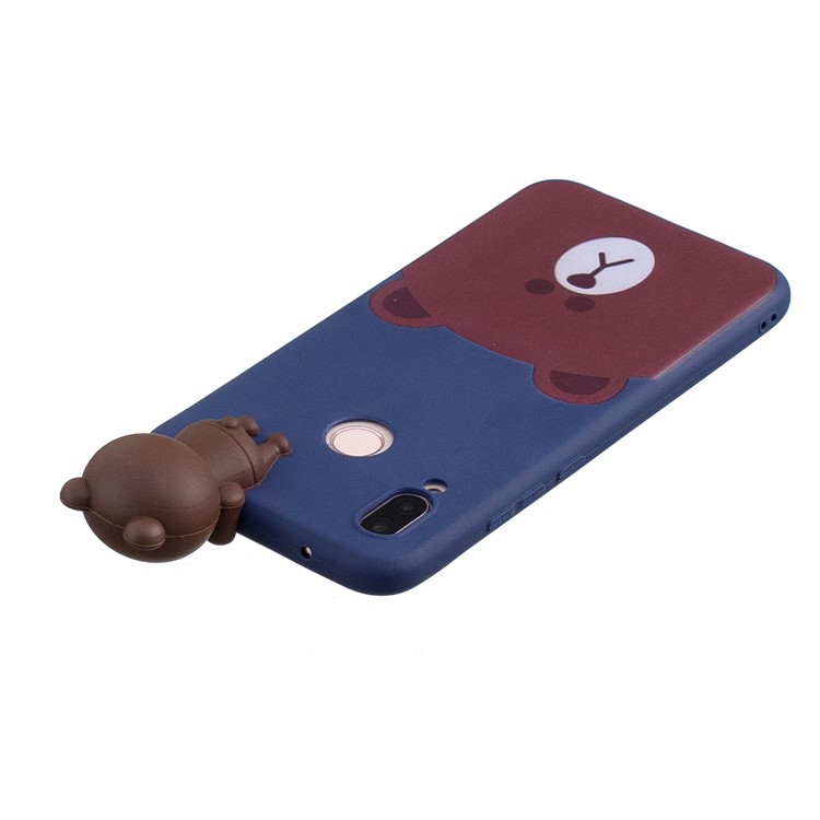 3D Cute Doll Pattern Printing TPU Cell Phone Case Cover for Huawei P20 Lite / Nova 3e - Bear-5