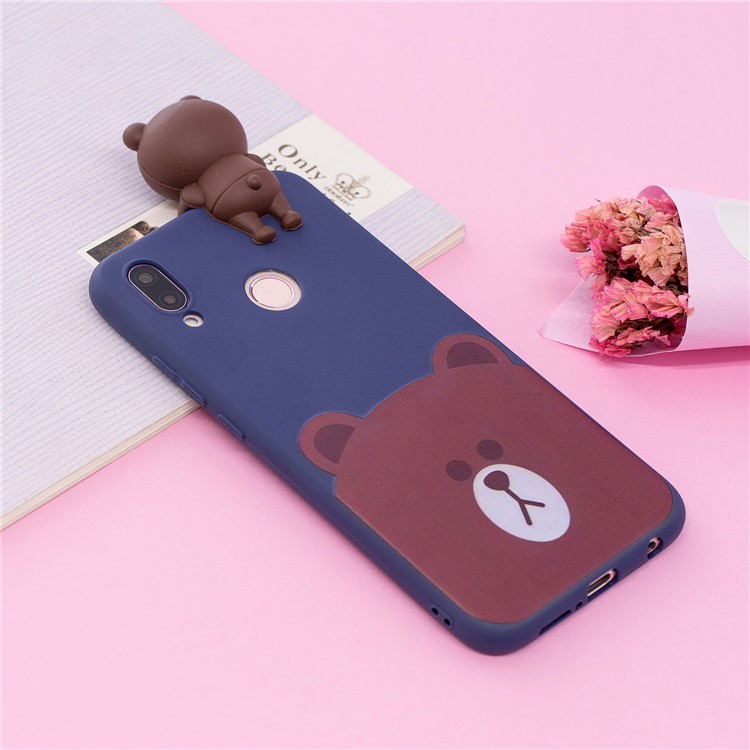 3D Cute Doll Pattern Printing TPU Cell Phone Case Cover for Huawei P20 Lite / Nova 3e - Bear-7