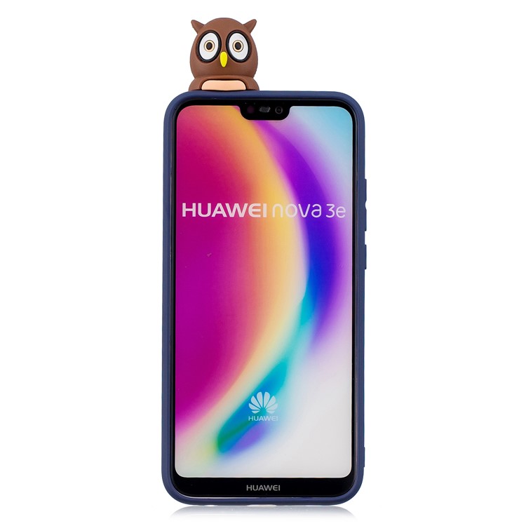 3D Cute Doll Pattern Printing TPU Protection Back Cover Shell for Huawei P20 Lite / Nova 3e - Male Owl-3