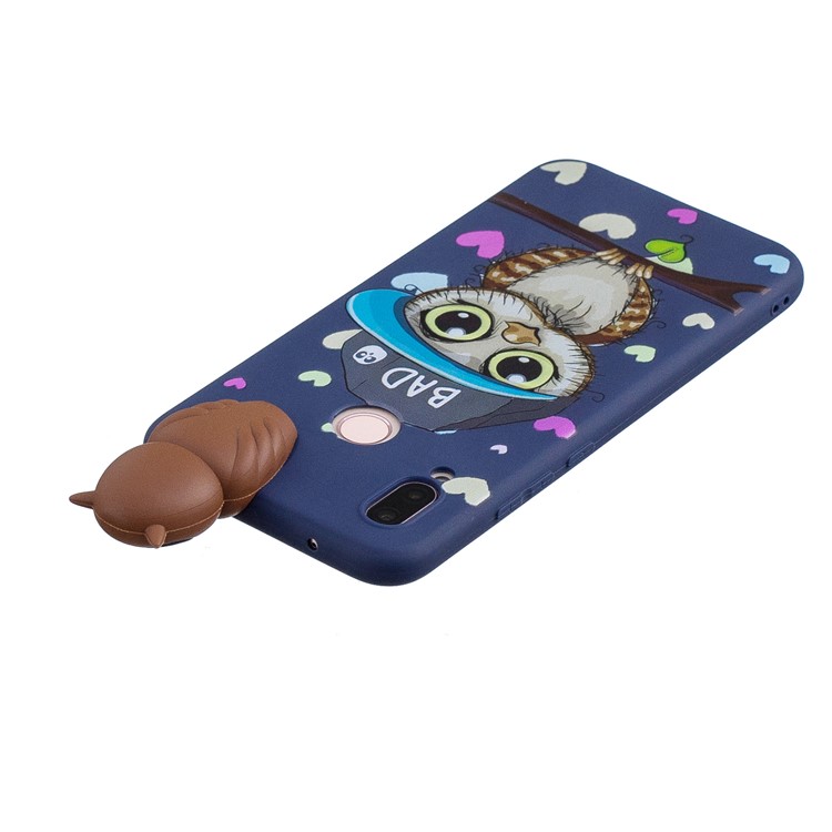 3D Cute Doll Pattern Printing TPU Protection Back Cover Shell for Huawei P20 Lite / Nova 3e - Male Owl-5