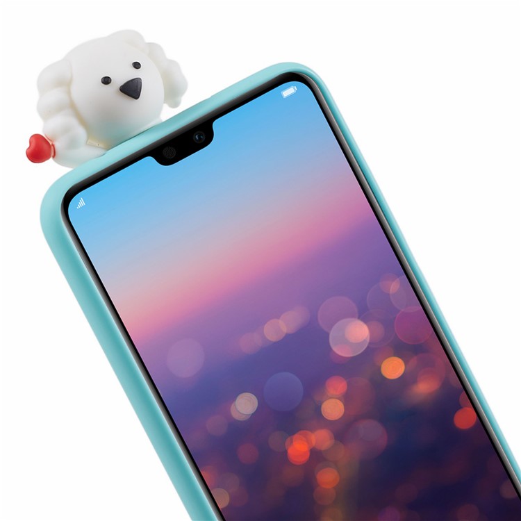 3d Mignon de Poupée Mignon Imprime TPU Back Phone Case Pour Huawei P20 Pro - Modèle de Nuage