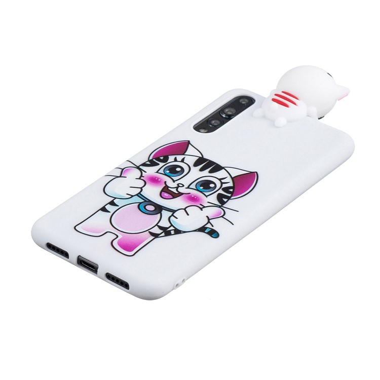 3D Cute Doll Pattern Printing TPU Back Cover for Huawei P20 Pro - Tiger-4