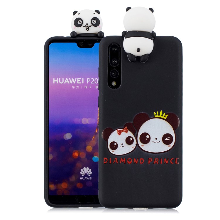 Modelo Lindo De La Muñeca 3D Que Imprime La Capa Posterior De TPU Para Huawei P20 Pro - Príncipe De Diamante-1