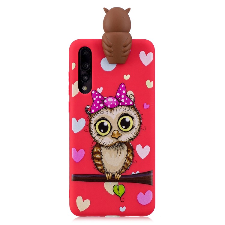 Modelo Lindo De La Muñeca 3D Que Imprime La Cubierta Del Teléfono Celular De TPU Para Huawei P20 Favorable - Búho Hembra-3