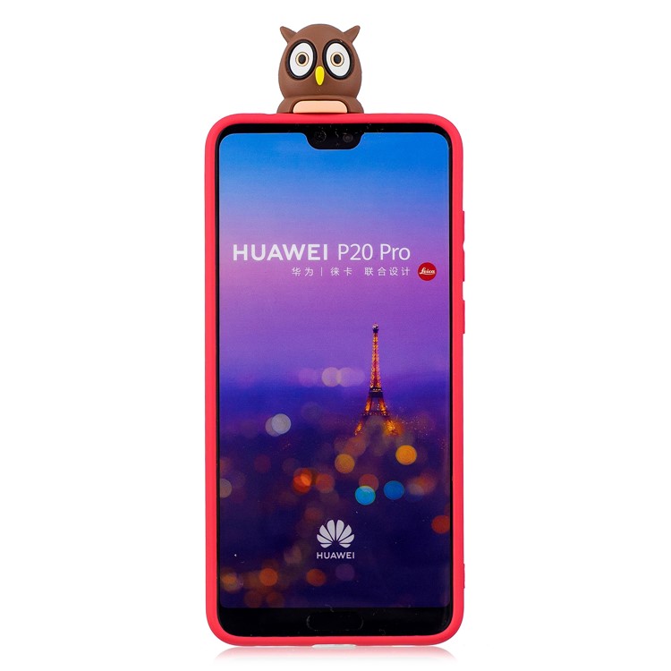 Modelo Lindo De La Muñeca 3D Que Imprime La Cubierta Del Teléfono Celular De TPU Para Huawei P20 Favorable - Búho Hembra-4
