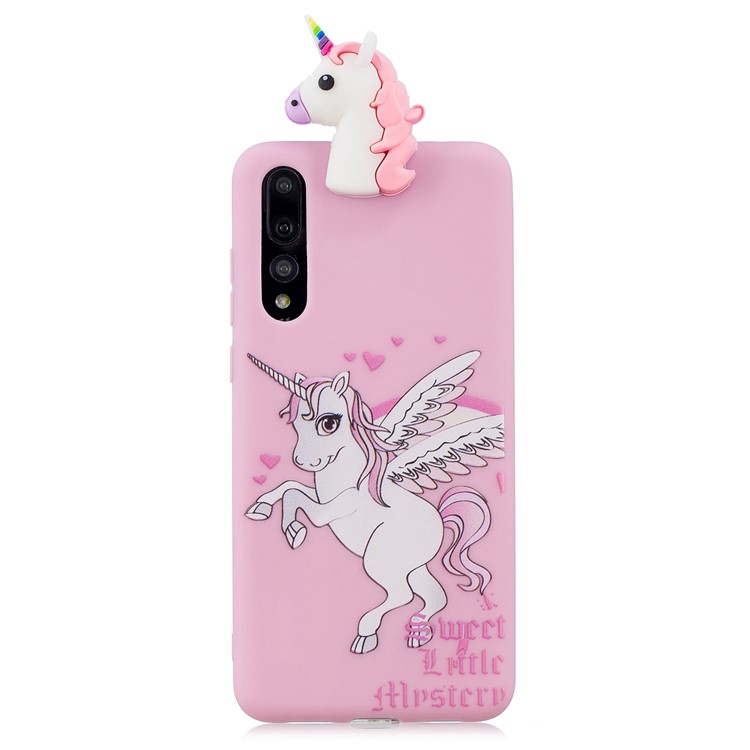 3D Cute Doll Pattern Printing TPU Mobile Phone Case Accessory for Huawei P20 Pro - Unicorn-2