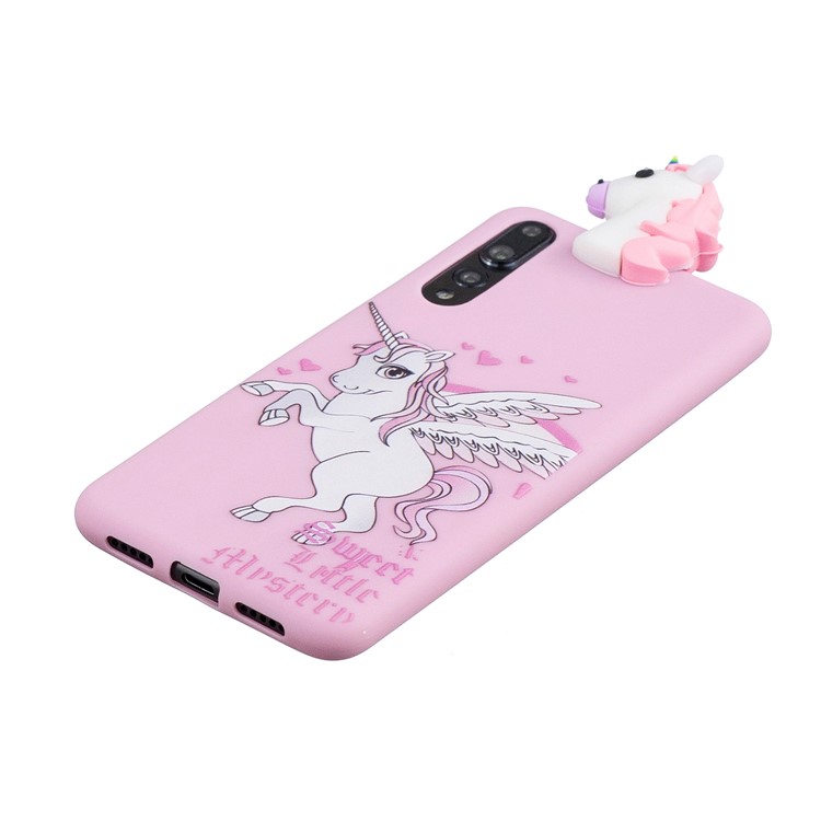 3D Cute Doll Pattern Printing TPU Mobile Phone Case Accessory for Huawei P20 Pro - Unicorn-4