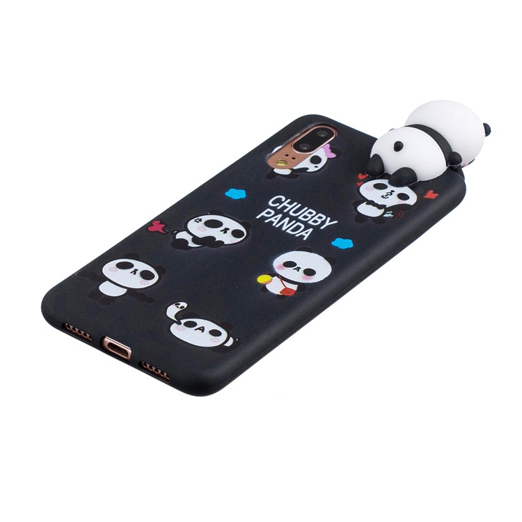 3D Animal Pattern Printing Soft TPU Phone Case for Huawei P20 - Chubby Panda-4
