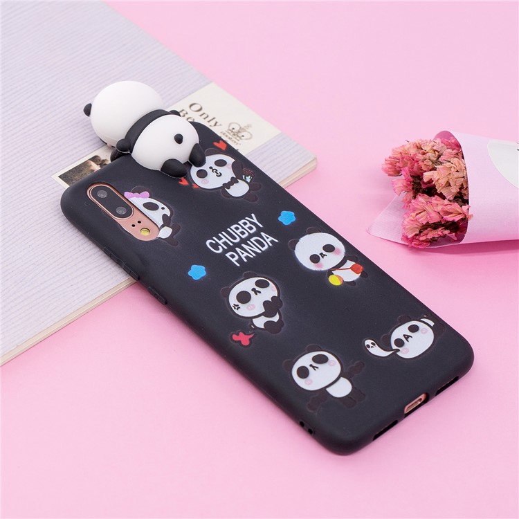 3D Animal Pattern Printing Soft TPU Phone Case for Huawei P20 - Chubby Panda-6