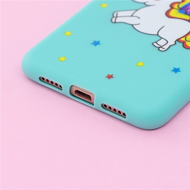 3D Animal Pattern Printing Soft TPU Phone Shell for Huawei P20 - Blue Unicorn-7