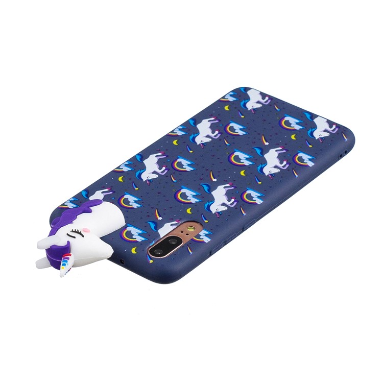 3D Animal Pattern Printing Soft TPU Mobile Casing for Huawei P20 - Purple Unicorn-6
