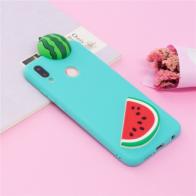 3d Mignon de Poupée Mignon Imprimerie Tpu Casse Pour Huawei P20 Lite / Nova 3e - Pastèque