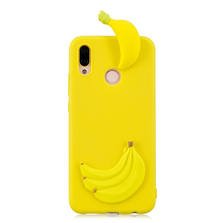 3D Cute Doll Pattern Printing TPU Cover for Huawei P20 Lite / Nova 3e - Banana-2