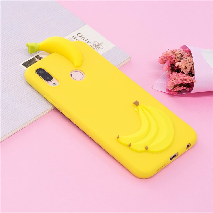 3D Mignon de Poupée Mignon Imprime TPU Couverture Pour Huawei P20 Lite / Nova 3e - Banane