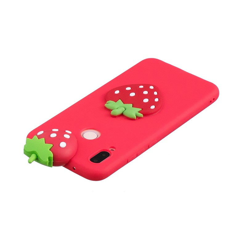 3D Cute Doll Pattern Printing TPU Mobile Casing for Huawei P20 Lite / Nova 3e - Strawberry-5