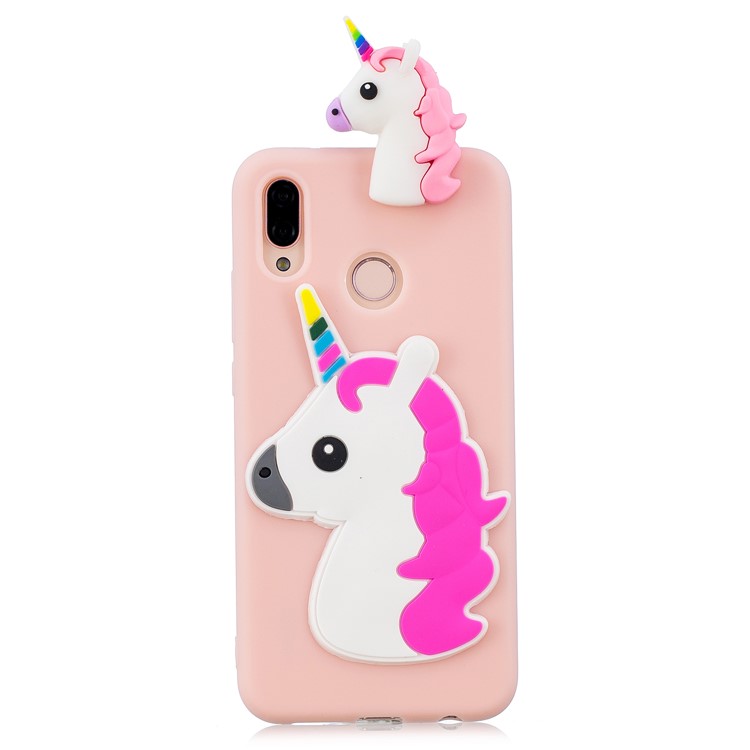 3D Cute Doll Pattern Printing TPU Mobile Phone Shell for Huawei P20 Lite / Nova 3e - Unicorn-2