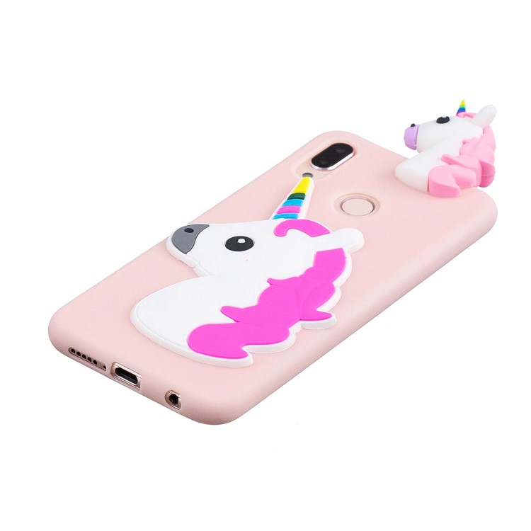 3D Cute Doll Pattern Printing TPU Mobile Phone Shell for Huawei P20 Lite / Nova 3e - Unicorn-4