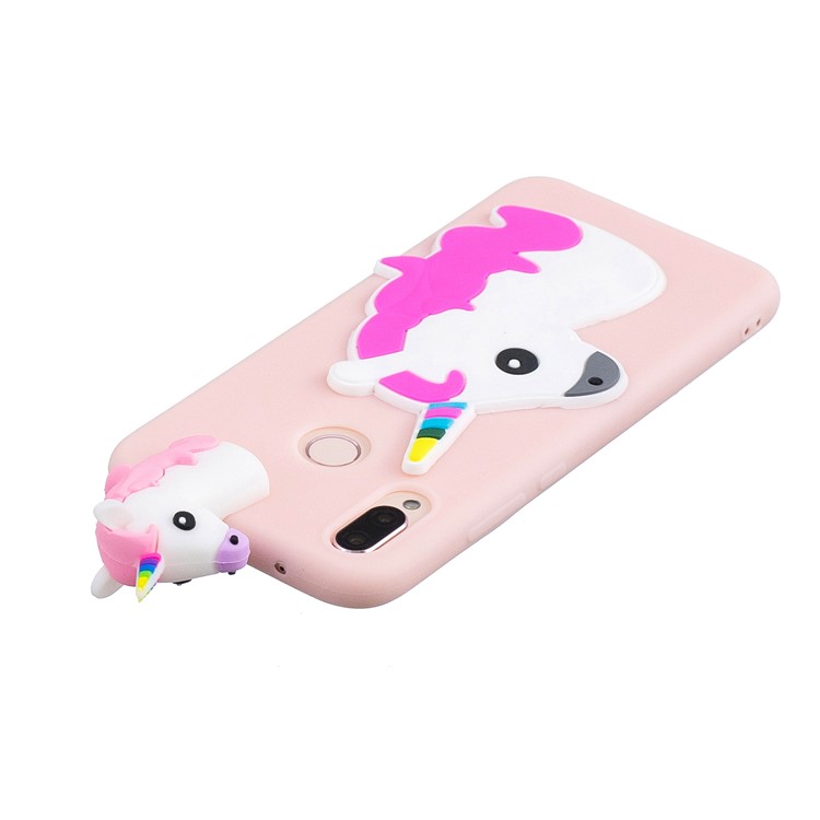 3D Cute Doll Pattern Printing TPU Mobile Phone Shell for Huawei P20 Lite / Nova 3e - Unicorn-5