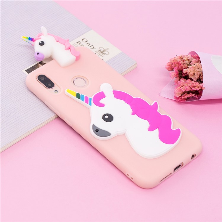 3D Cute Doll Pattern Printing TPU Mobile Phone Shell for Huawei P20 Lite / Nova 3e - Unicorn-6