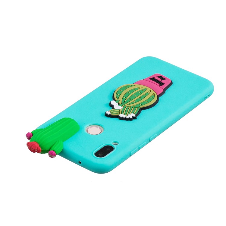 3D Cute Doll Pattern Printing TPU Back Shell Case for Huawei P20 Lite / Nova 3e - Cactus-5