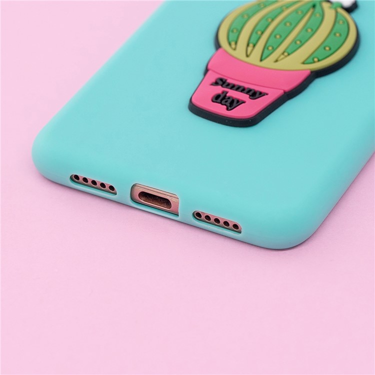 3D Cute Doll Pattern Printing TPU Cell Phone Case for Huawei P20 - Cactus-7