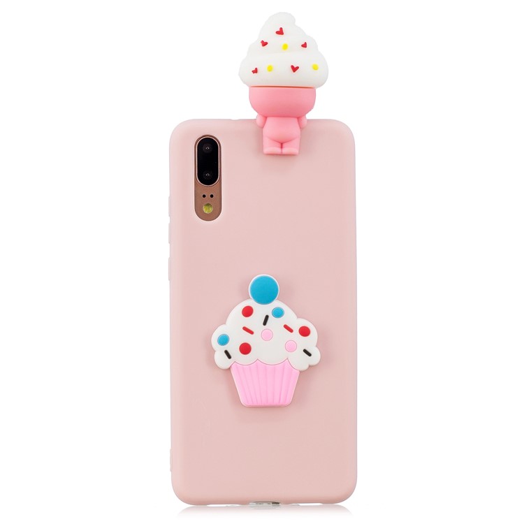 3D Cute Doll Pattern Printing TPU Phone Casing for Huawei P20 - Cartoon Animal-2