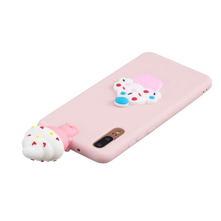 3D Cute Doll Pattern Printing TPU Phone Casing for Huawei P20 - Cartoon Animal-5