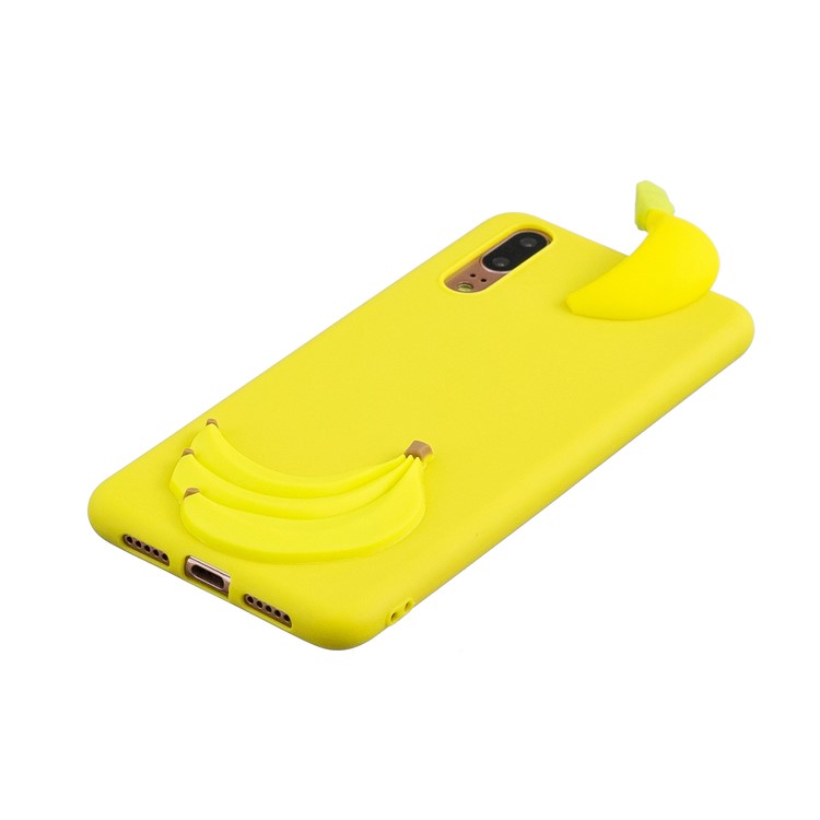 3D Cute Doll Pattern Printing TPU Protection Case Cover for Huawei P20 - Banana-4
