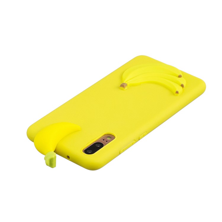 3D Cute Doll Pattern Printing TPU Protection Case Cover for Huawei P20 - Banana-5