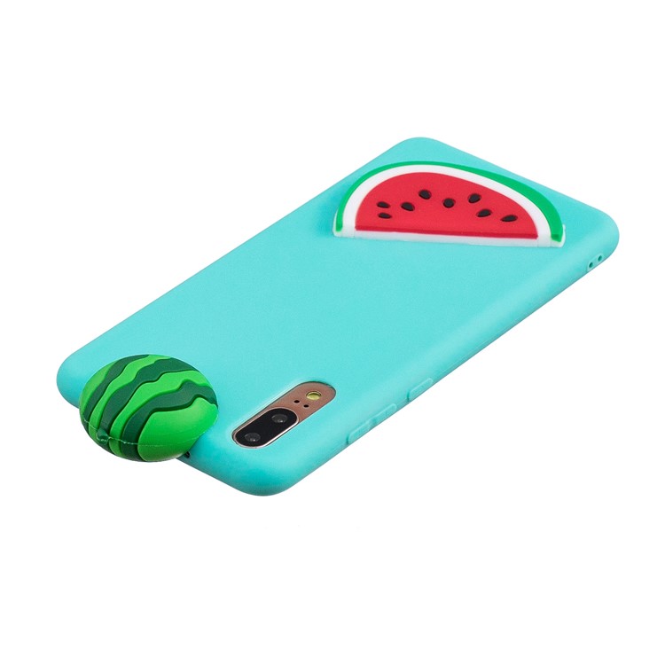 3D Cute Doll Pattern Printing TPU Protective Cover Shell for Huawei P20 - Watermelon-5