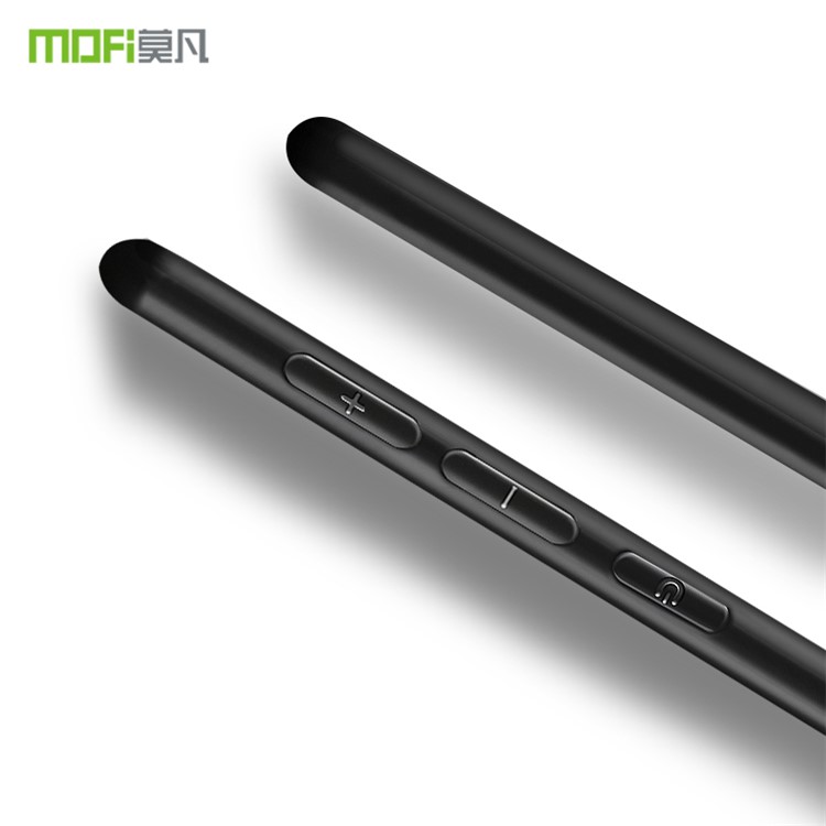 MOFI PU Leather Coated PC + TPU Hybrid Case for Huawei P Smart / Enjoy 7S - Black-3