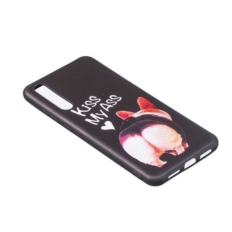 Embossment Patterned TPU Phone Case for Huawei P20 Pro - Kiss My Ass-3