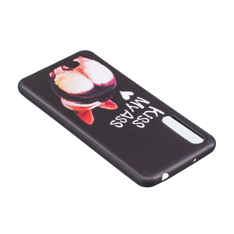 Embossment Patterned TPU Phone Case for Huawei P20 Pro - Kiss My Ass-4