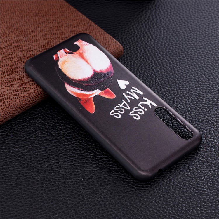 Embossment Patterned TPU Phone Case for Huawei P20 Pro - Kiss My Ass-7