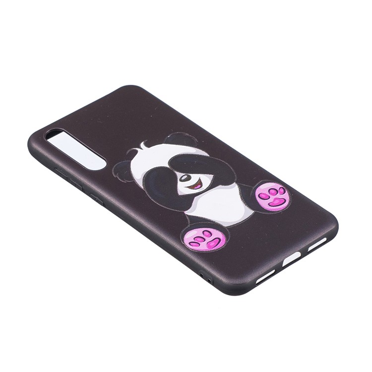 Embossment Modelado Tampa Do Telefone TPU Para Huawei P20 Pro - Panda Adorável-3