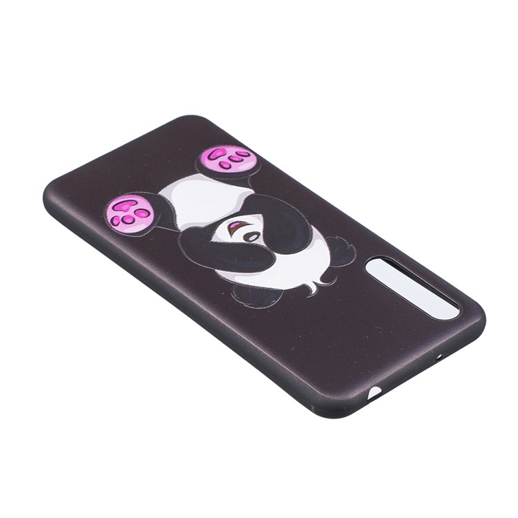 Embossment Modelado Tampa Do Telefone TPU Para Huawei P20 Pro - Panda Adorável-4
