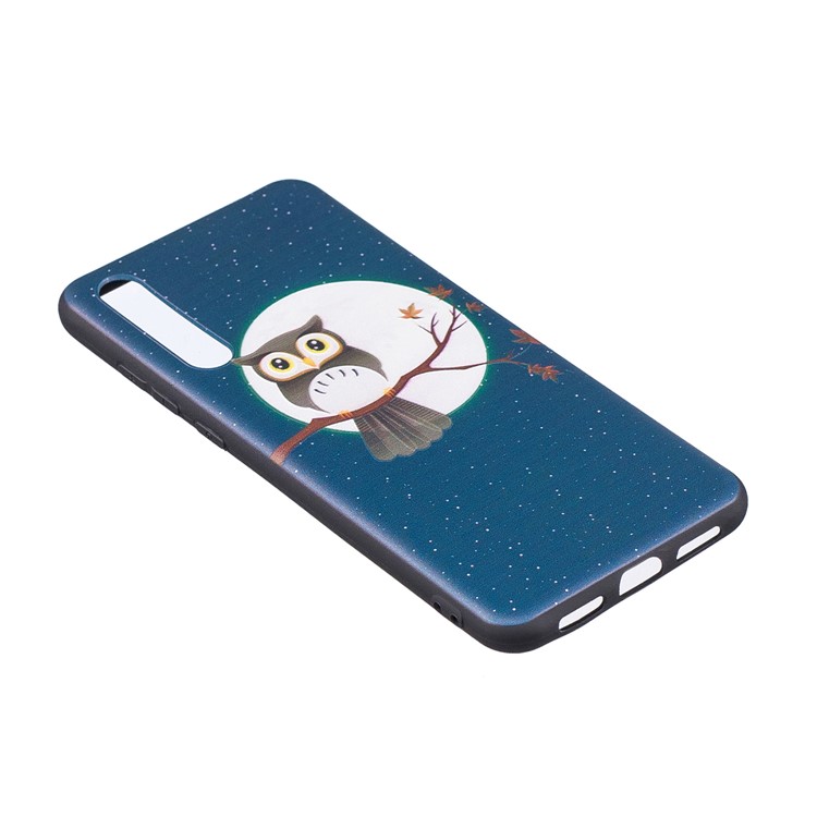Embossment Patterned TPU Phone Shell for Huawei P20 Pro - Owl on Branch-3