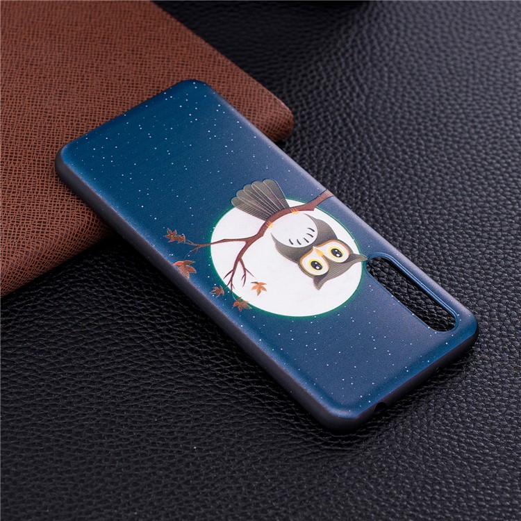 Embossment Patterned TPU Phone Shell for Huawei P20 Pro - Owl on Branch-7