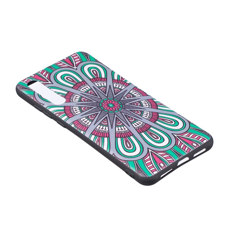 Embossment Patterned TPU Back Case for Huawei P20 Pro - Symmetric Pattern-3
