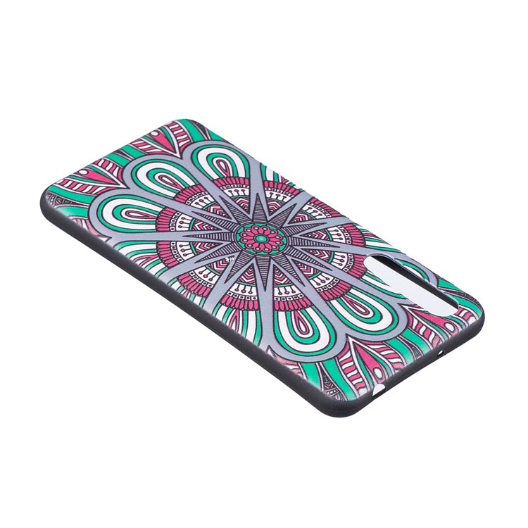 Embossment Patterned TPU Back Case for Huawei P20 Pro - Symmetric Pattern-4