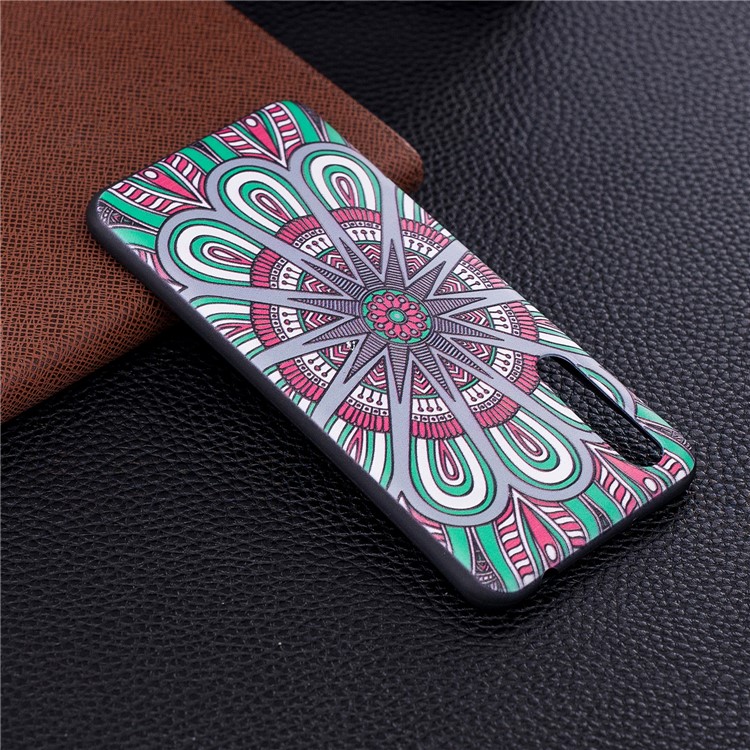Embossment Patterned TPU Back Case for Huawei P20 Pro - Symmetric Pattern-7