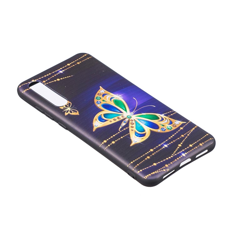 Embossment Patterned TPU Cell Phone Case for Huawei P20 Pro - Shiny Butterfly-3