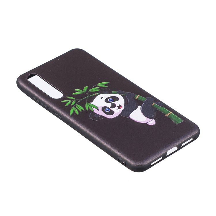 Embossment Patterned TPU Mobile Phone Cover Shell for Huawei P20 Pro - Panda and Bamboo-3