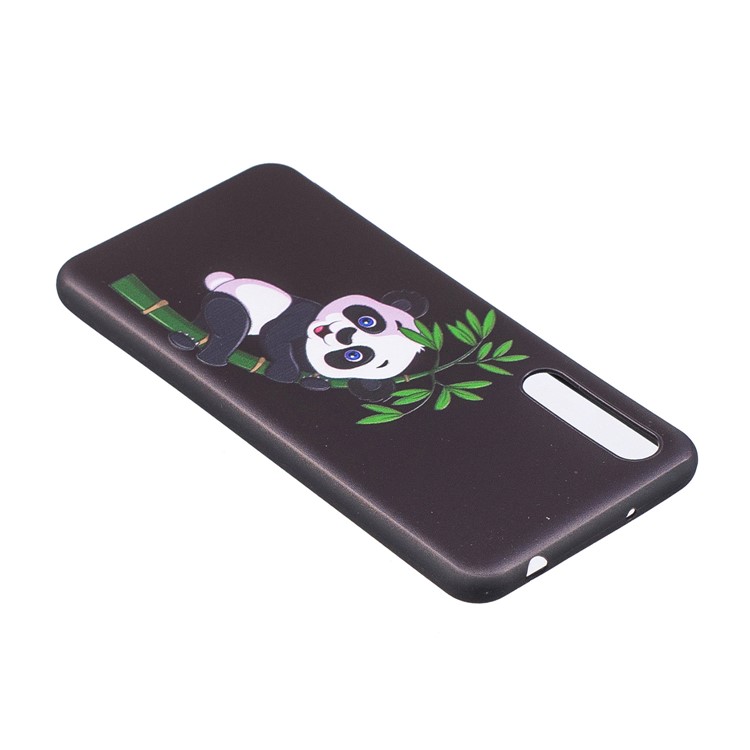 Embossment Patterned TPU Mobile Phone Cover Shell for Huawei P20 Pro - Panda and Bamboo-4