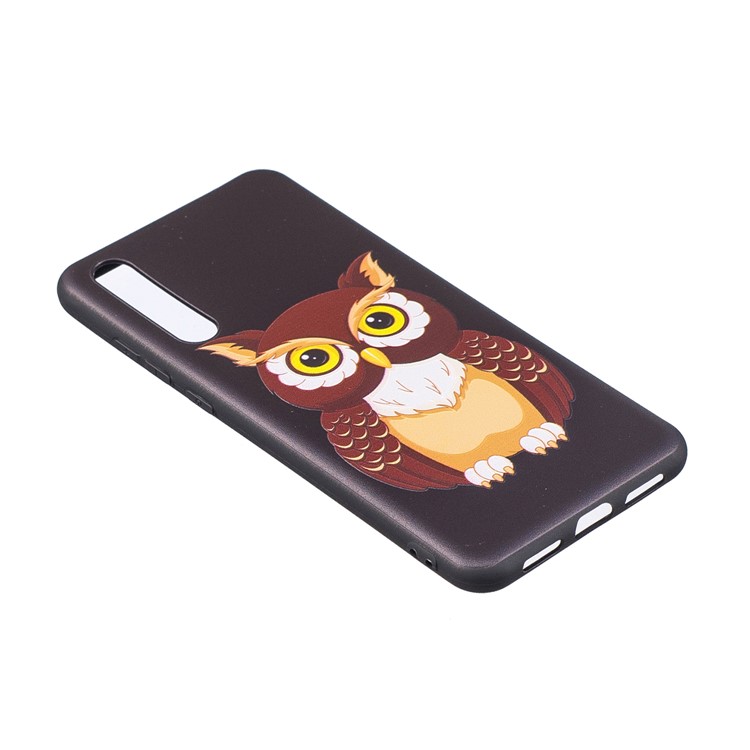 Embossment Patterned TPU Protection Cell Phone Case for Huawei P20 Pro - Cool Owl-3