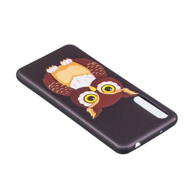 Embossment Patterned TPU Protection Cell Phone Case for Huawei P20 Pro - Cool Owl-4