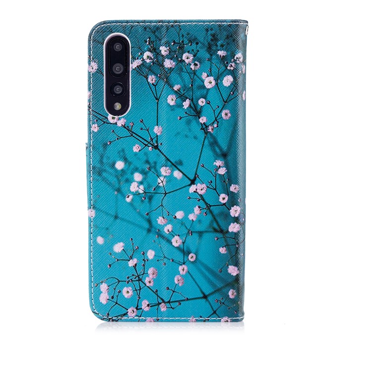 Pattern Printing Wallet Leather Flip Stand Cover for Huawei P20 Pro - Wintersweet-3