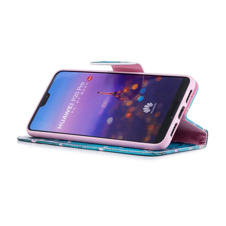 Pattern Printing Wallet Leather Flip Stand Cover for Huawei P20 Pro - Wintersweet-5