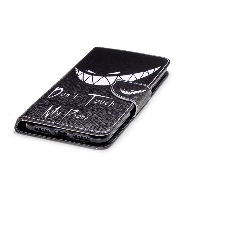 Padrão De Impressão PU De Couro Do Telefone Móvel Caso Acessório Para Huawei P20 Pro - Não Toque No Meu Telefone-6